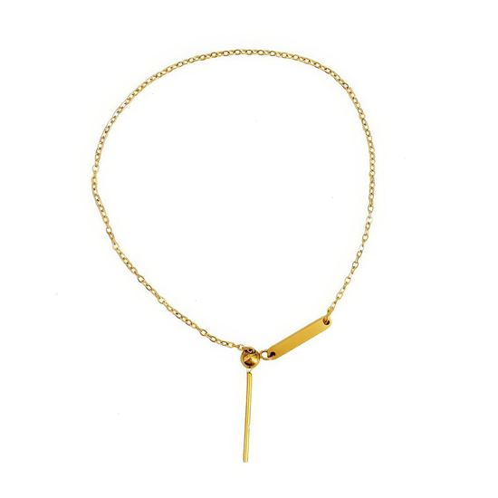 Immagine di Bracciale sottile acciaio placcatura oro18K-INCANTO