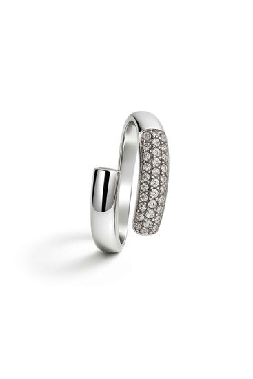 Immagine di Anello acciaio inox color argento -Helen