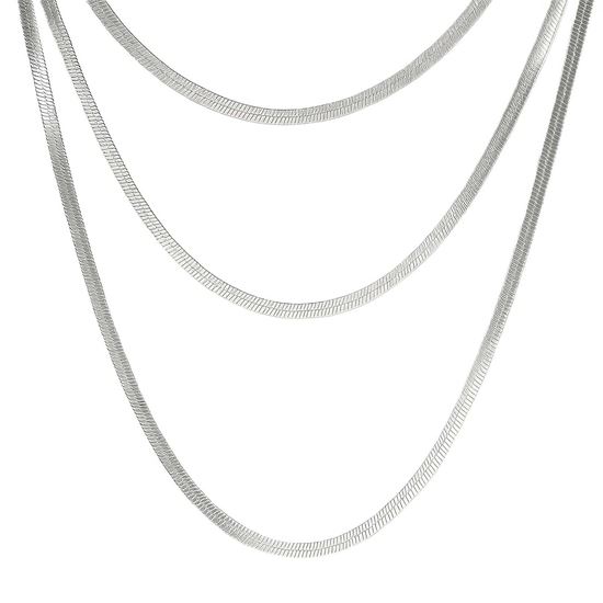 Immagine di Collana serpente Simple Acciaio Inox - Ella trio