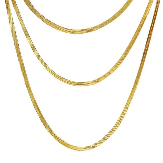 Immagine di Collana serpente Simple Acciaio Inox - Ella trio