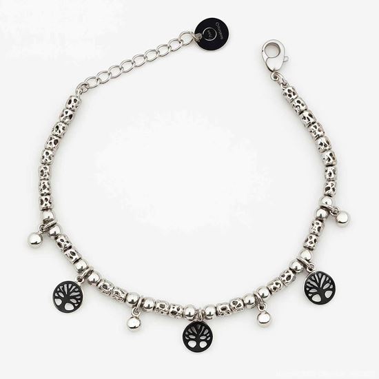 Immagine di Bracciale albero della vita in acciaio - Life