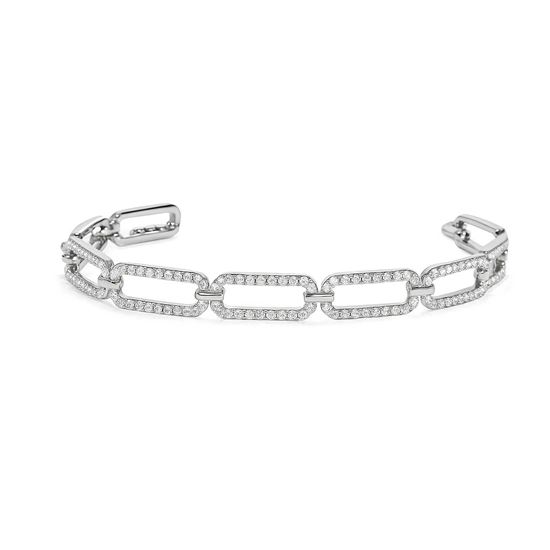 Immagine di Bracciale donna elegante zirconia in acciaio - Selena