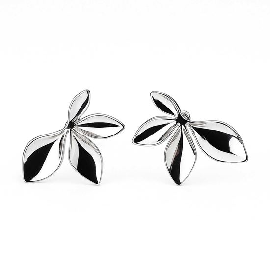 Immagine di Orecchini Fiore Petalo Acciaio Inox Water Proof Donna - Lexi