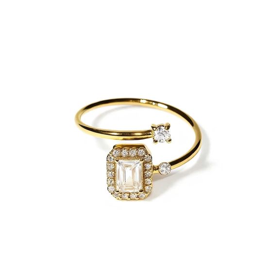 Immagine di Anello  solitario quadrato -Kelly