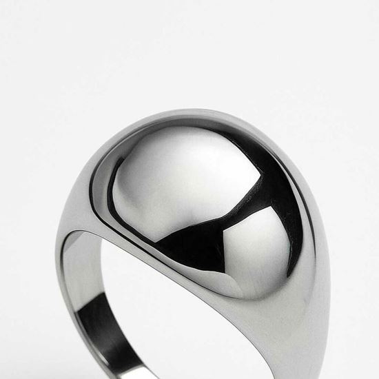 Immagine di Anello semiovale acciaio inox  regolabile -Orby