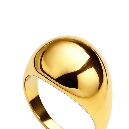 Immagine di Anello semiovale acciaio inox  regolabile -Orby