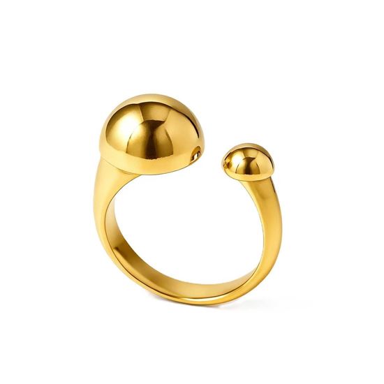 Immagine di Anello acciaio inox regolabile - Odalia