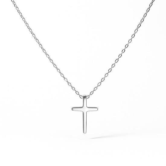 Immagine di Collana acciaio inox Simple Water Proof  Unisex -  Croce Basic