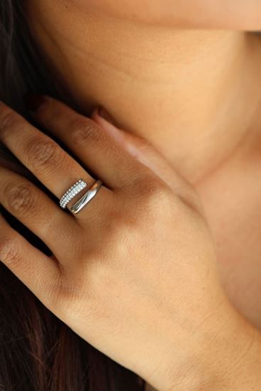 Immagine di Anello acciaio inox color argento -Helen