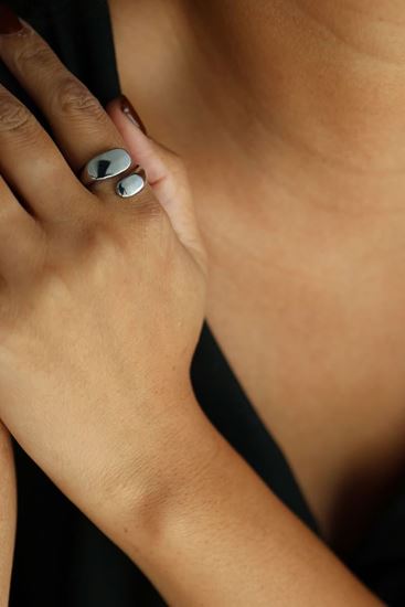 Immagine di Anello acciaio inox misura regolabile  -Betty