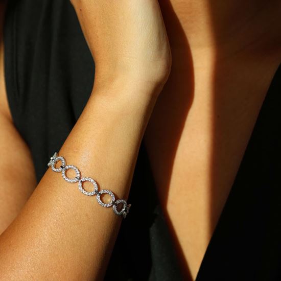 Immagine di Bracciale donna elegante acciaio-gioia