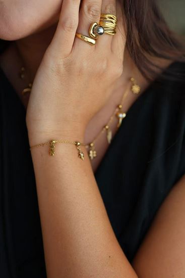 Immagine di Anello bicolor in acciaio inox - Dorthy Blocks