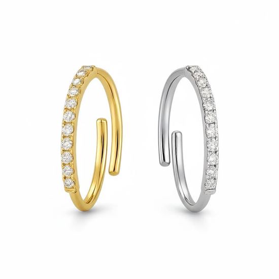 Immagine di Anello  fedina con zircone -Luisa