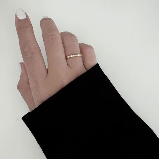 Immagine di Anello  fedina con zircone -Luisa