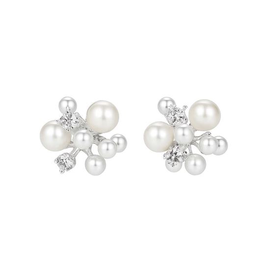 Immagine di Orecchini Argento Palline  925 Perla Naturale -  Mara