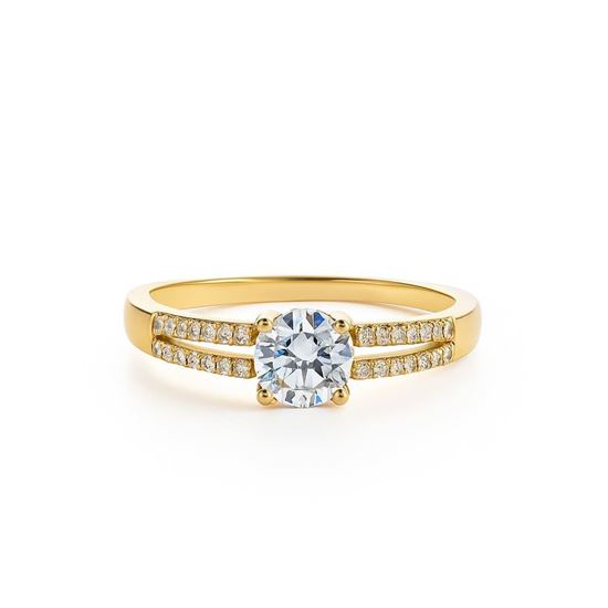 Immagine di Anello solitario in acciaio inox -Diana