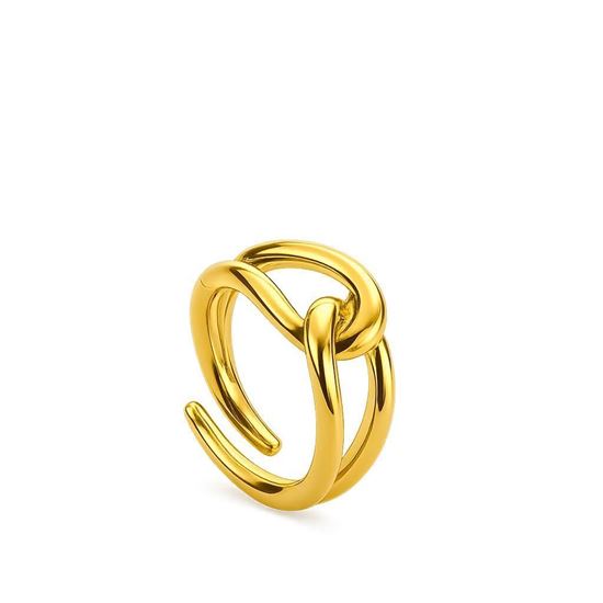 Immagine di Anello nodo in acciaio inox regolabile-Karia