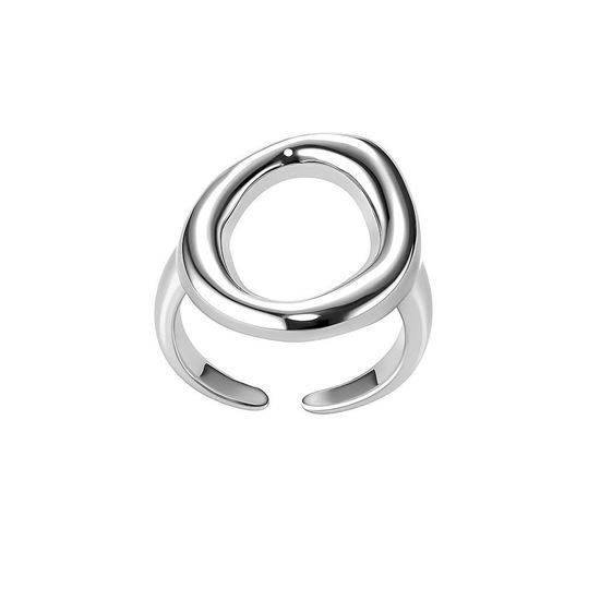 Immagine di Anello geometria in acciaio inox-Queen