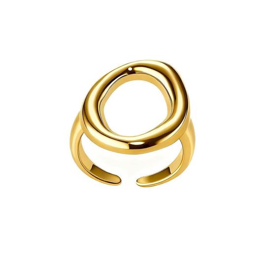 Immagine di Anello geometria in acciaio inox-Queen