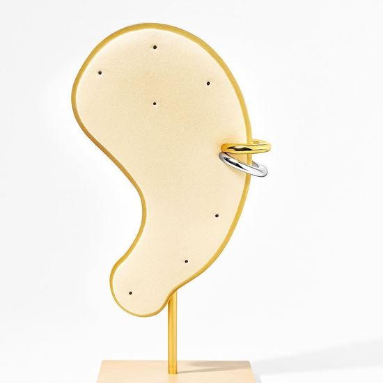 Immagine di Ear Cuff Bicolor Acciaio Inox Simple Donna Water Proof - Twinkie