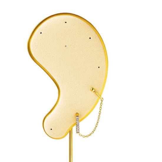 Immagine di mono orecchino a Cerchio Zirconi Acciaio Inox Donna - Gina Cuff