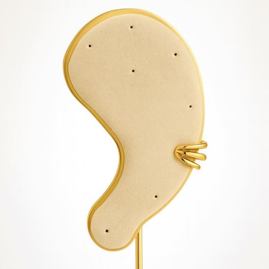 Immagine di Ear Cuff Acciaio Inox placcato oro 18k Simple Donna - Tris