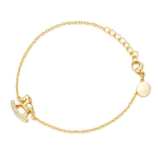 Immagine di Bracciale sottile in acciaio- Cavallino