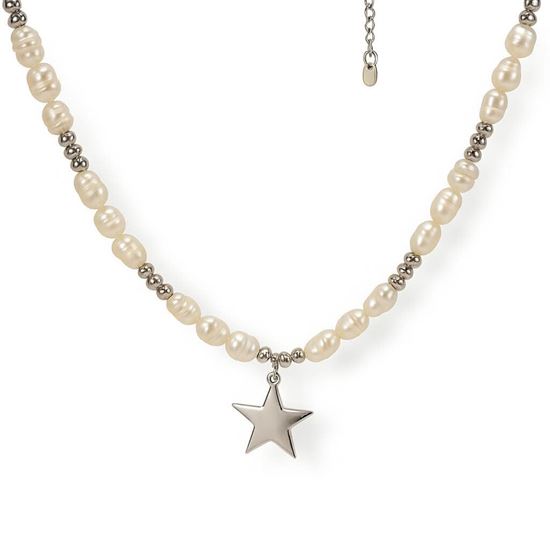 Immagine di Collana Elegante perla Donna Acciaio Inox - Perla Stella