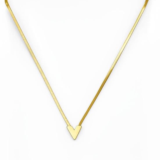 Immagine di Collana Simple V Acciaio Inox Donna - Vittoria V