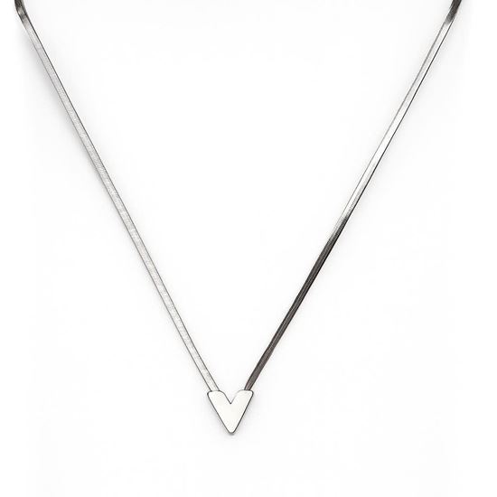 Immagine di Collana Simple V Acciaio Inox Donna - Vittoria V