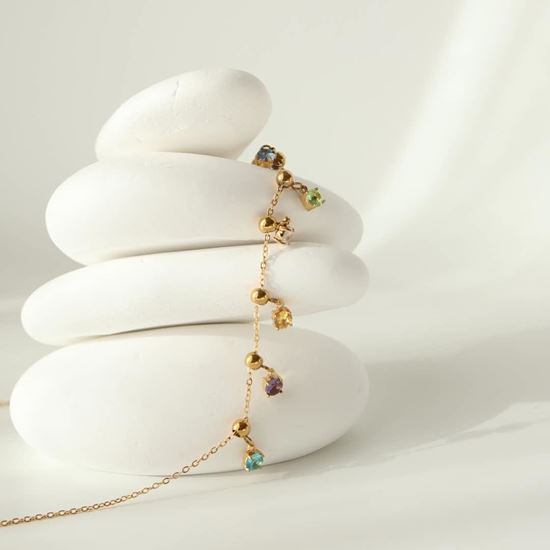 Immagine di Bracciale zirconia  punto luce con varia color -Incanto zirconia