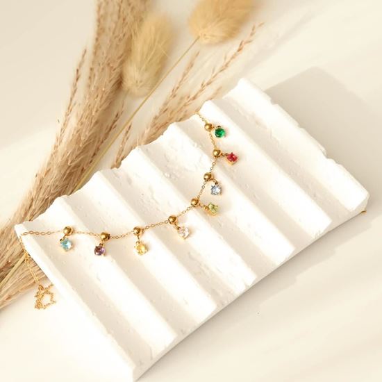 Immagine di Bracciale zirconia  punto luce con varia color -Incanto zirconia