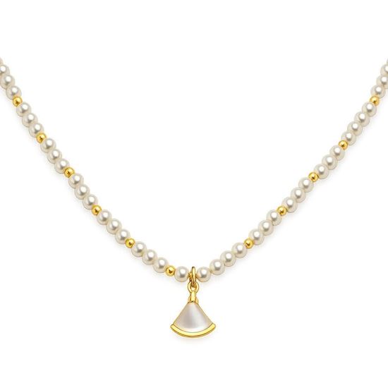 Immagine di Collana Perla Madreperla Donna placcato oro 18k-  Maya Gold