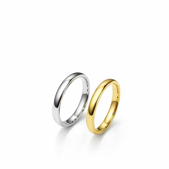 Immagine di Anello Acciaio Inox Simple Basic Uomo Donna 3mm -  Amalia Fedina 3mm