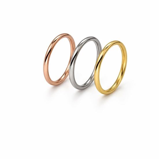 Immagine di Anello Acciaio Inox Simple Basic Uomo Donna 2mm -  Amalia Fedina 2mm