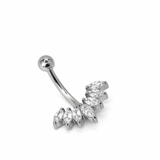 Immagine di Piercing Donna Stilosa Acciaio Inox Zircone Silver  - Amandina