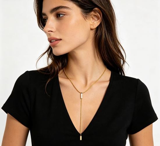 Immagine di Collana  Acciaio Inox Pendant  Madreperla  Water Proof - Katie Drop
