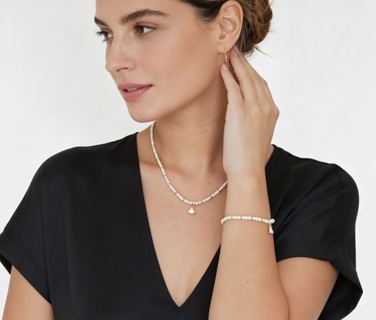 Immagine di Bracciale Perla Madreperla Donna placcato oro 18k - Maya Gold