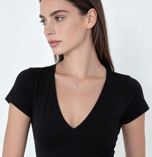Immagine di Collana a Goccia Zirconi Elegante Donna - Luminosa